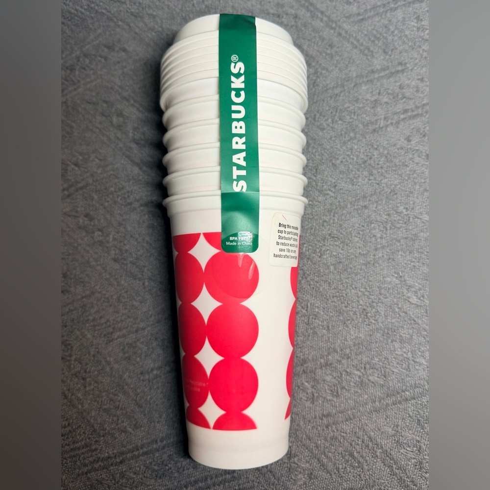 2018 Starbucks Holiday Reusable To-Go Cups Set | 6 Pack | NWT